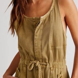 Free people Sutton Utility Coverall romper jumpsuit size S